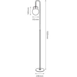 Lampadaire à LED rechargeable Flare bubble, blanc mat