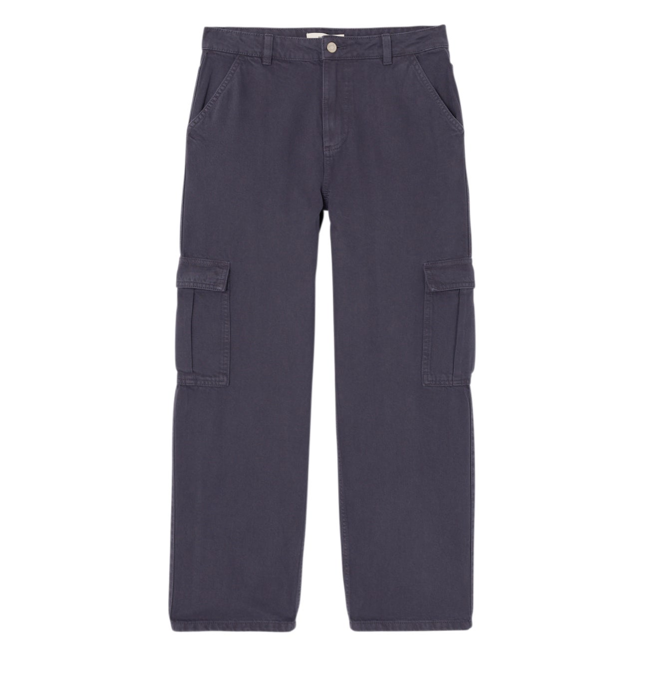 Pantalon cargo en toile Femme - MARINE MOYEN