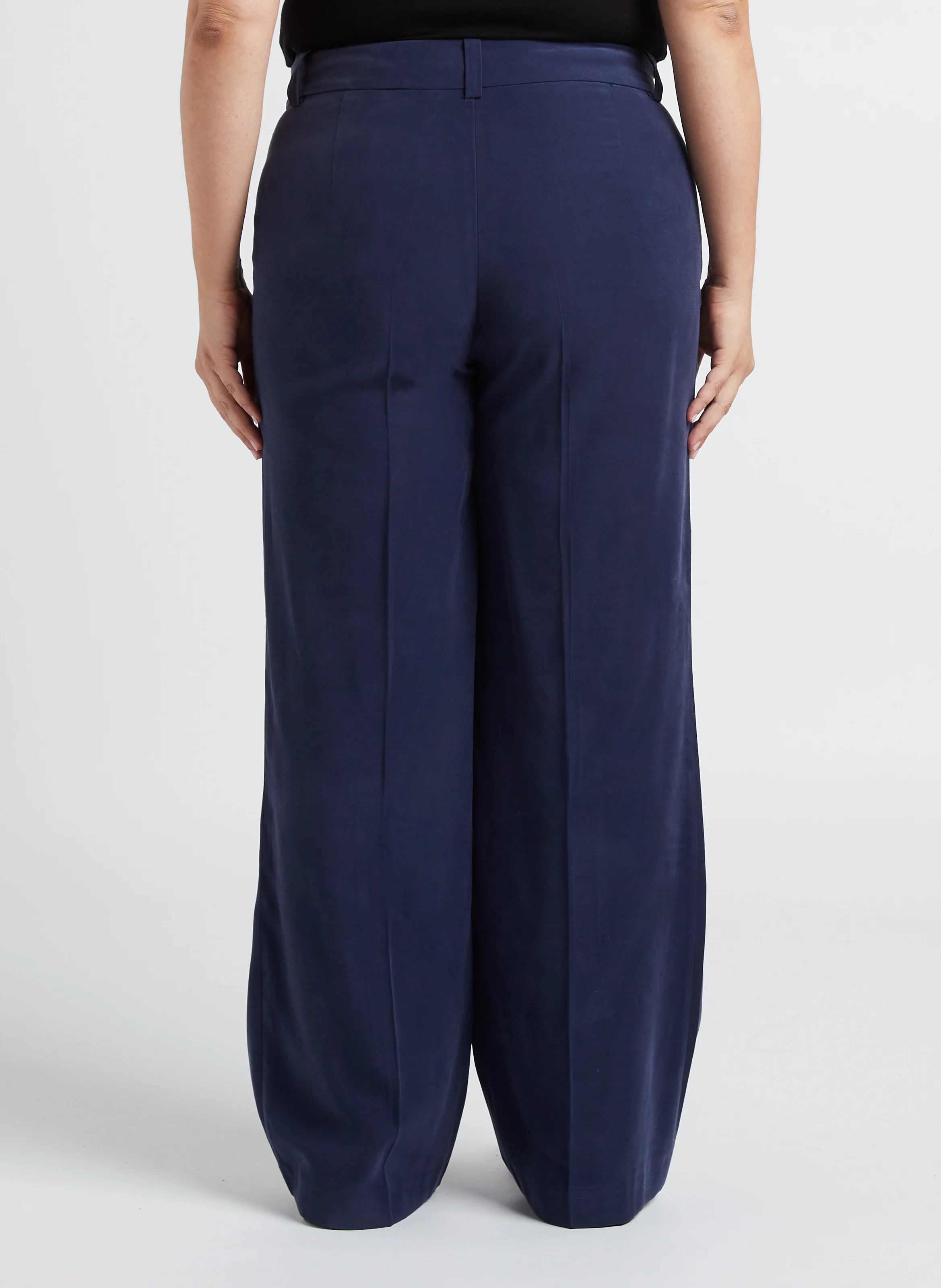 Pantalon droit fluide | Bleu