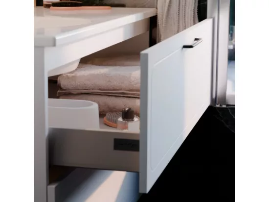 Meuble double vasque 120 cm JACOB DELAFON Odéon Rive Gauche blanc