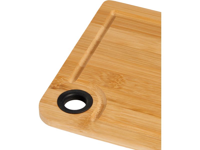 Schou Schneidebrett Bambus 20 cm  x 28 cm Bambus-Schneidebrett mit Silikonring
