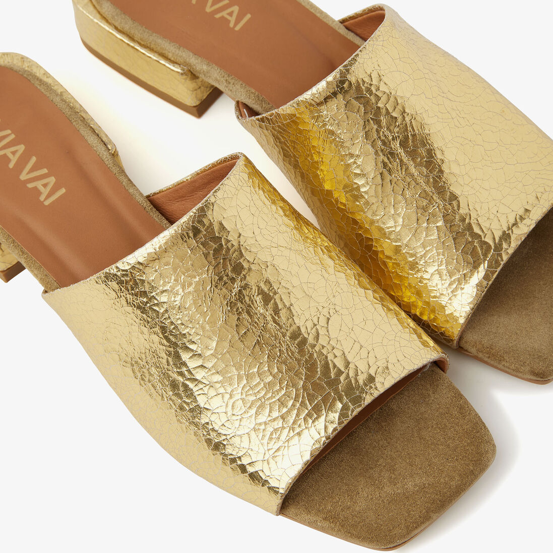 VIA VAI gouden via vai slippers gigi luna
