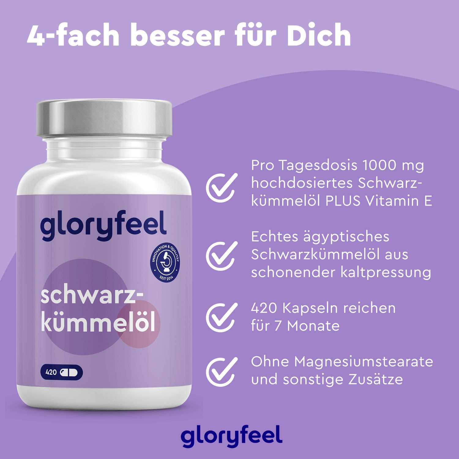 gloryfeel® Schwarzkümmelöl Kapseln