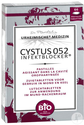 Dr. Pandalis Cystus 052 Bloqueur D'Infections Pastilles Pour La Gorge Bio 66 Pièces