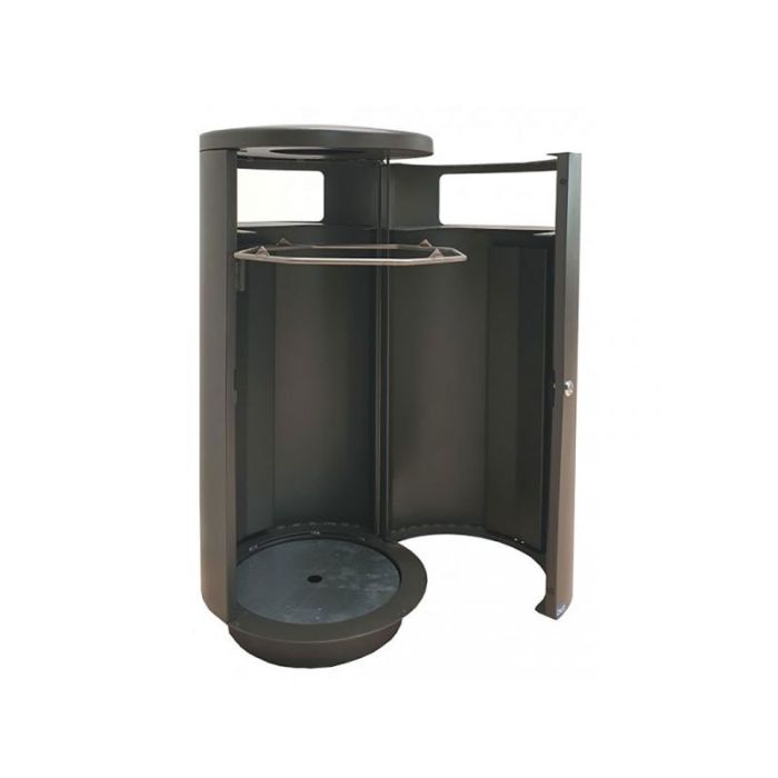 Buitenafvalbak 125 liter Bica 5077 Antraciet Model VB195527 (8713631195527)
