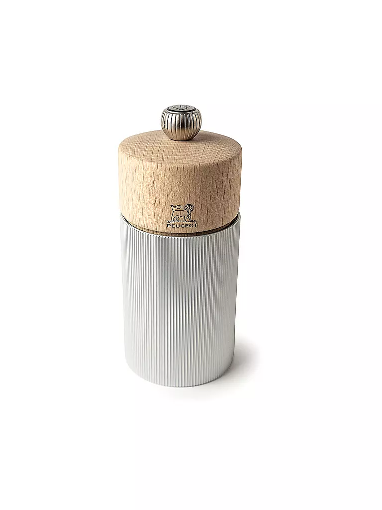 PEUGEOT Manuelle Pfeffermühle Line 12cm Alu/Buche beige