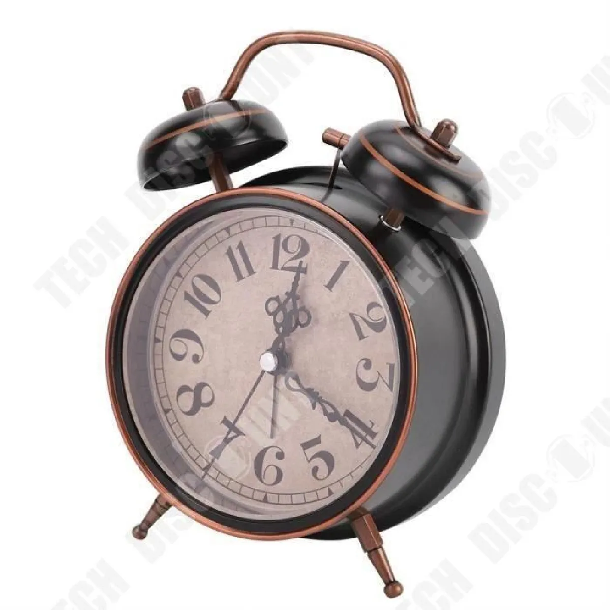Tech Discount TD Réveil Mécanique - Noir