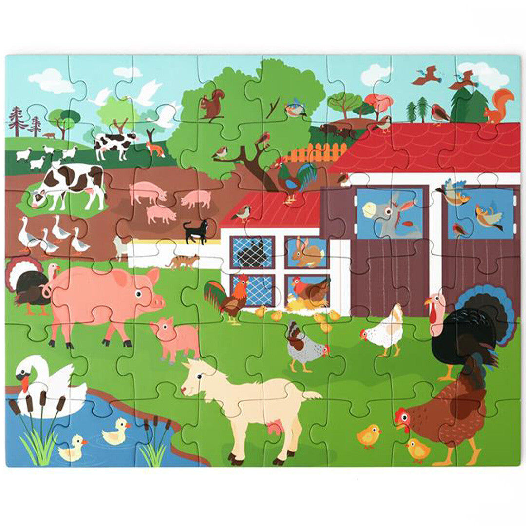 Scratch europe magnetisch puzzelboek boerderij - 48st