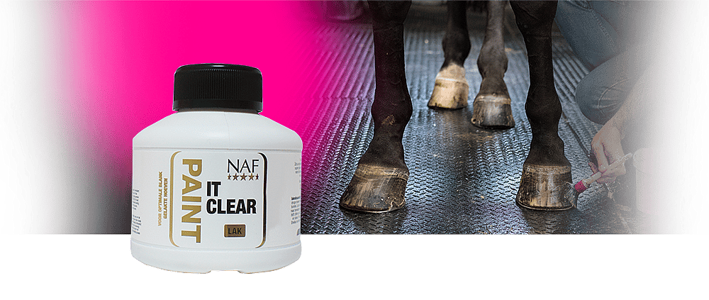 NAF Paint It Clear – Transparante hoeflak voor glans en verzorging
