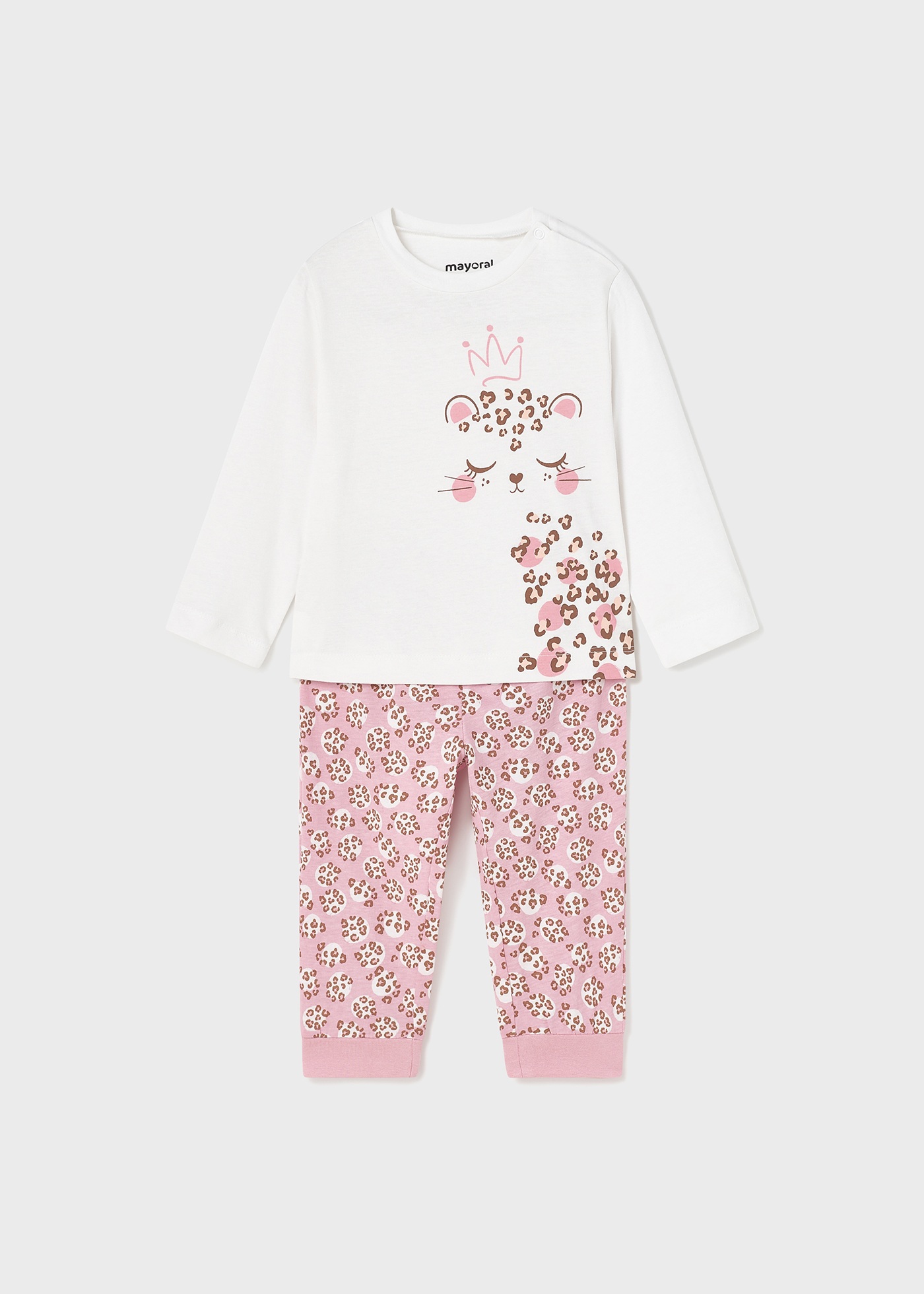 Calça comprida de pijama para bebê feita de algodão sustentável