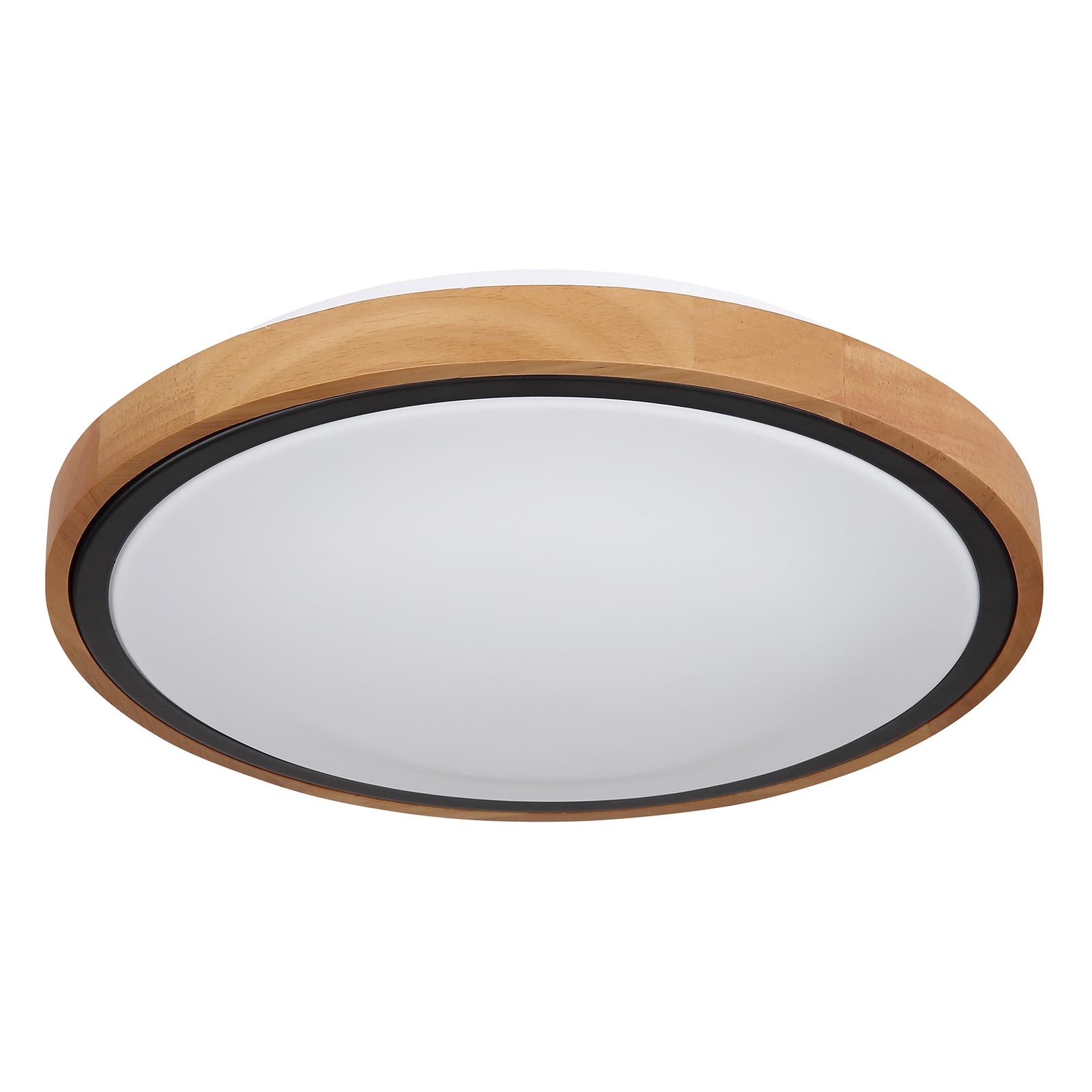 LED-Deckenleuchte - natur-schwarz - Ø 30,7 cm