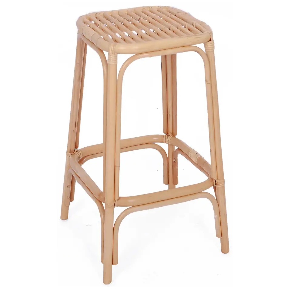 Set van 2 Barkrukken van rotan