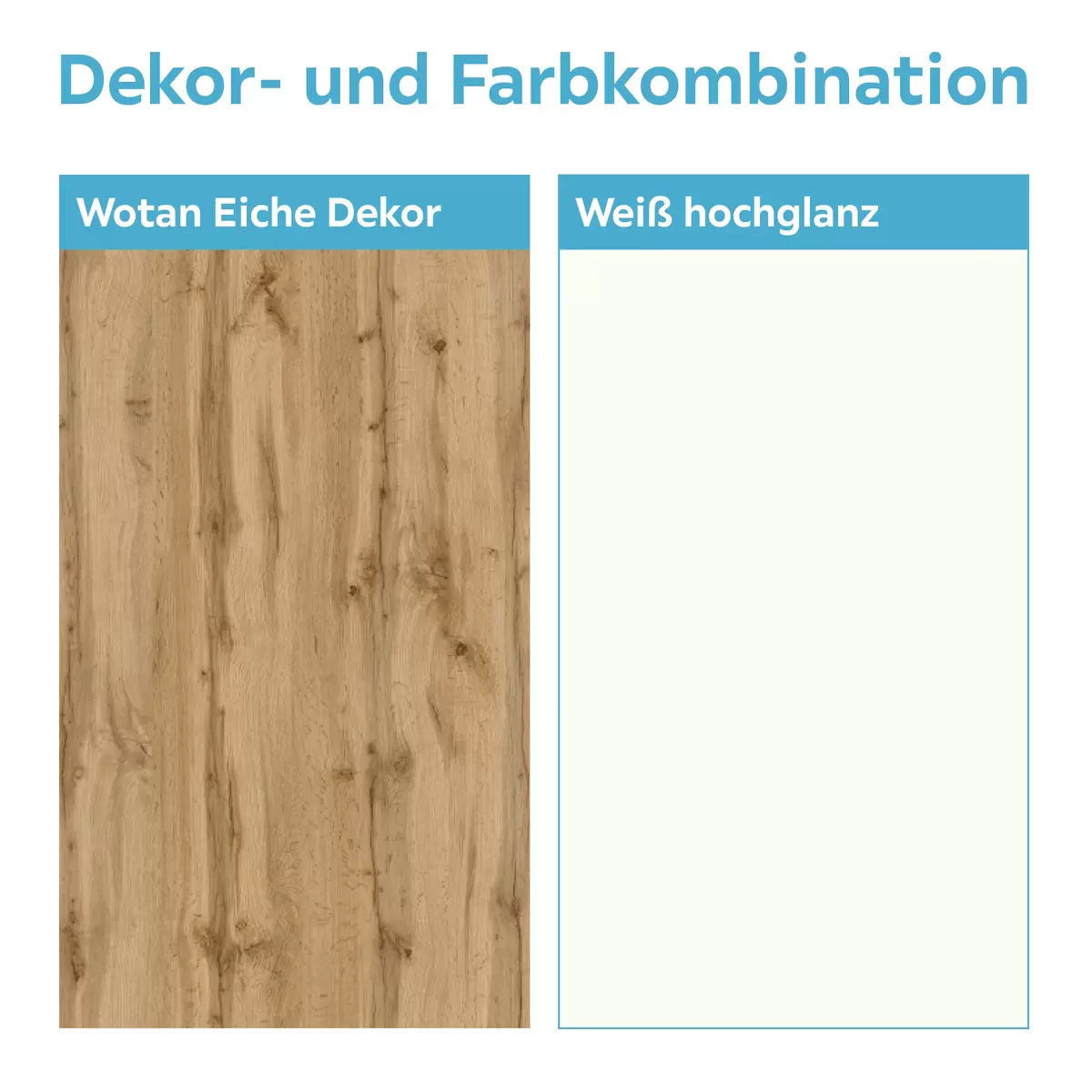 Wohnwand Bailamos weiss,Eiche