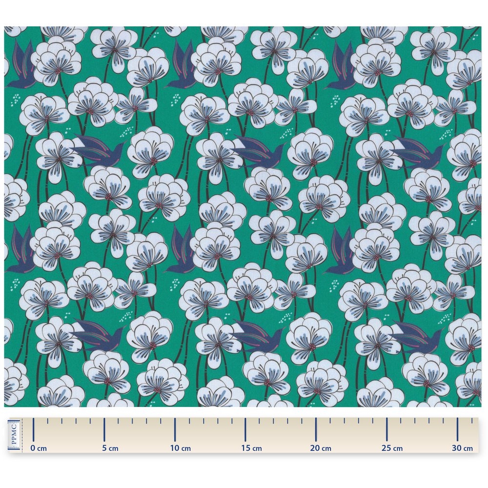 Coupon Tissu 1 M Ex2247 Paradis Vert
