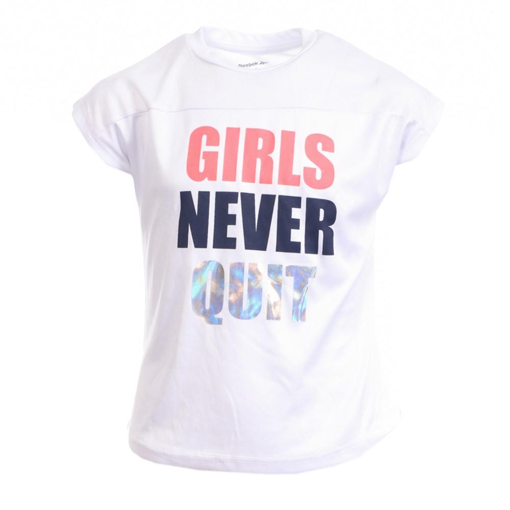 Reebok T-shirt Blanc Fille Reebok Girls