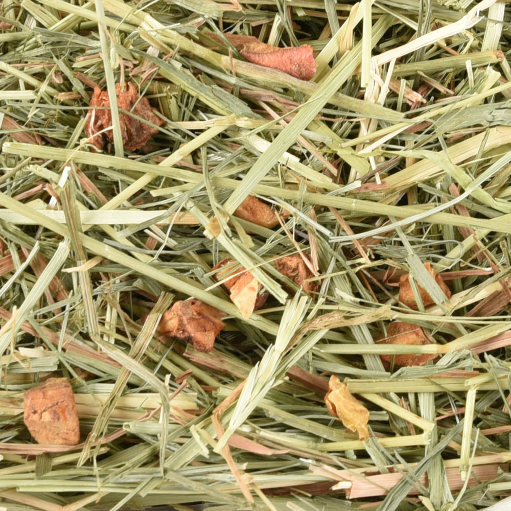 Foin de pré premium avec pommes 1 kg soit 30 litres pour rongeur