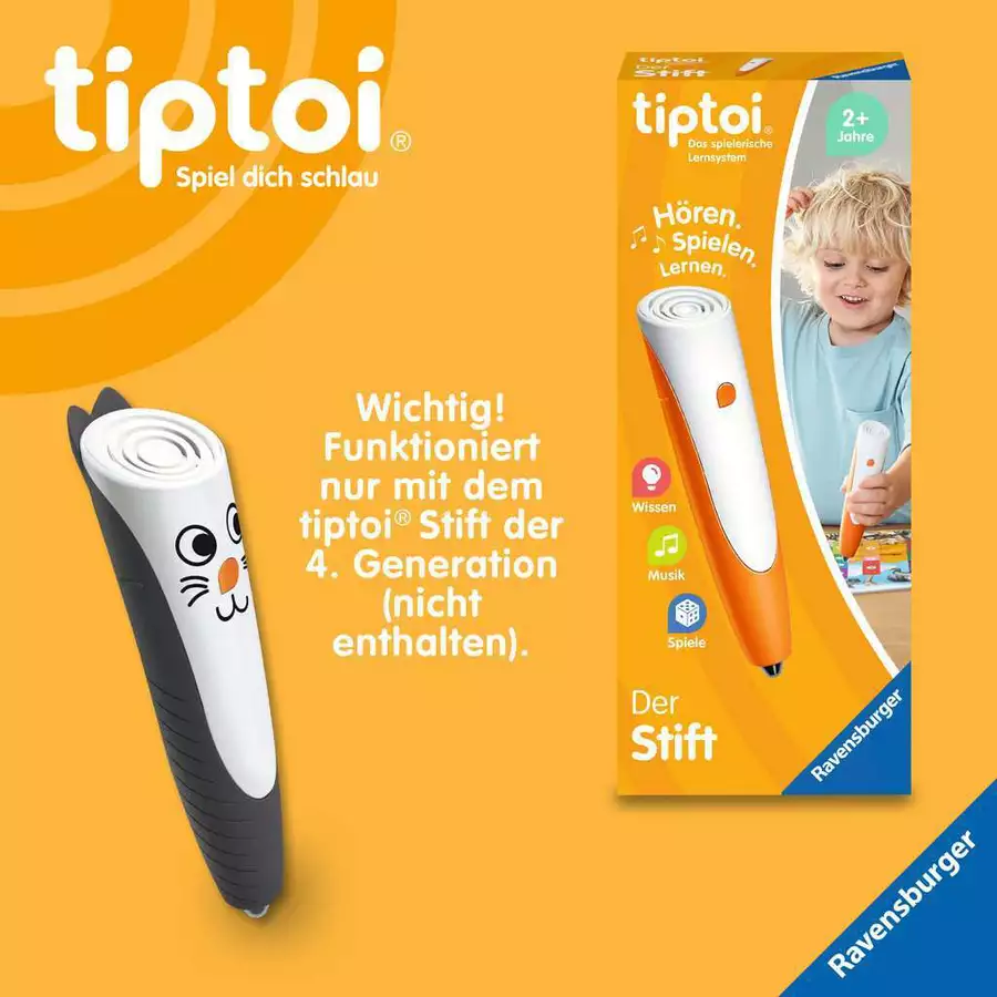 Ravensburger tiptoi® Stift-Hülle zum Wechseln in Schwarz bunt
