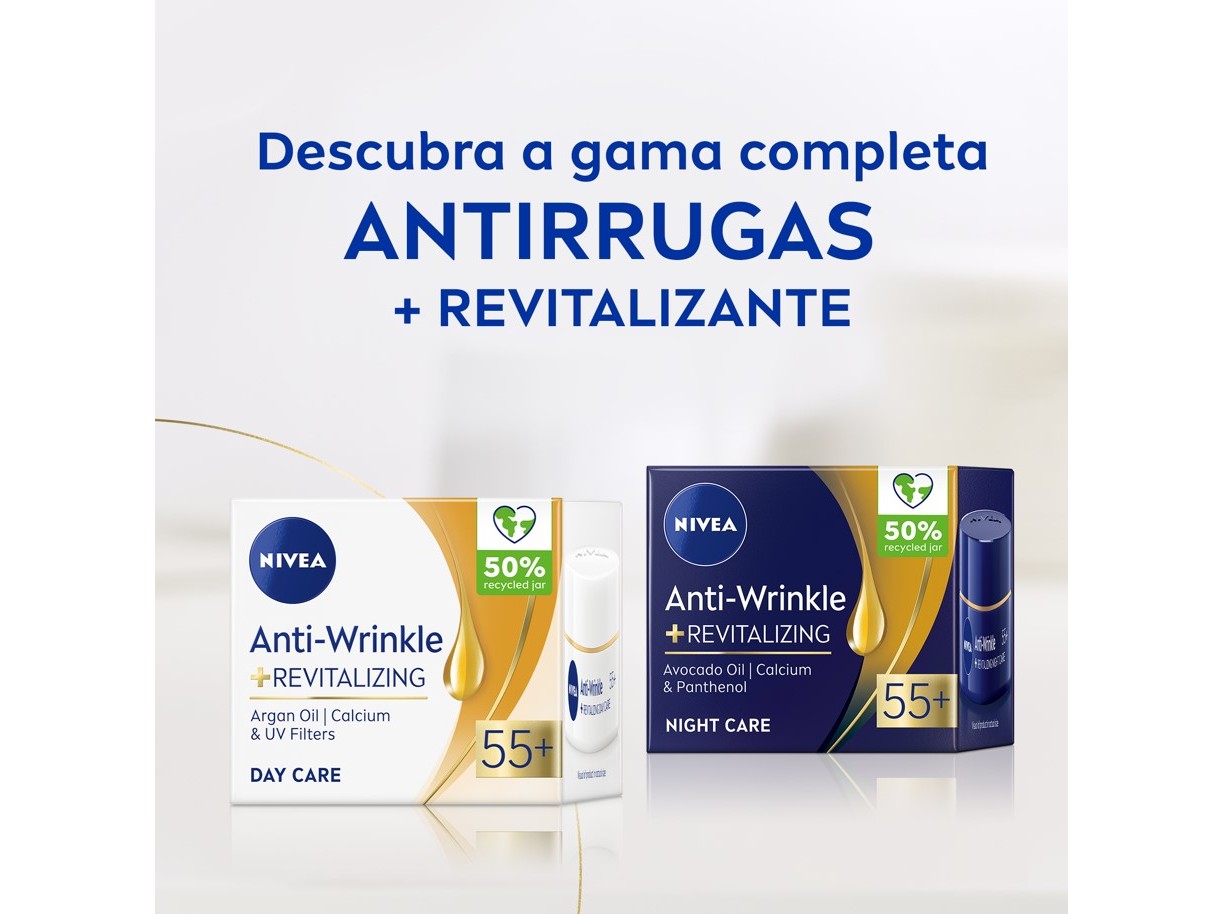 CREME DE ROSTO NIVEA ANTIRRUGAS NOITE 55  50ML