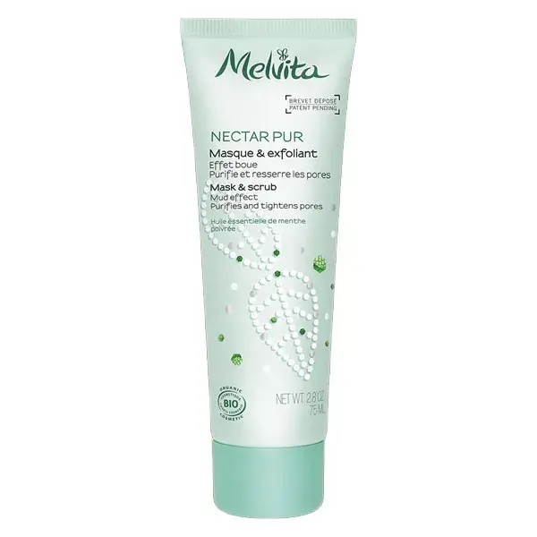 Máscara Esfoliante Purificante Orgânica Melvita Nectar Pur 75ml