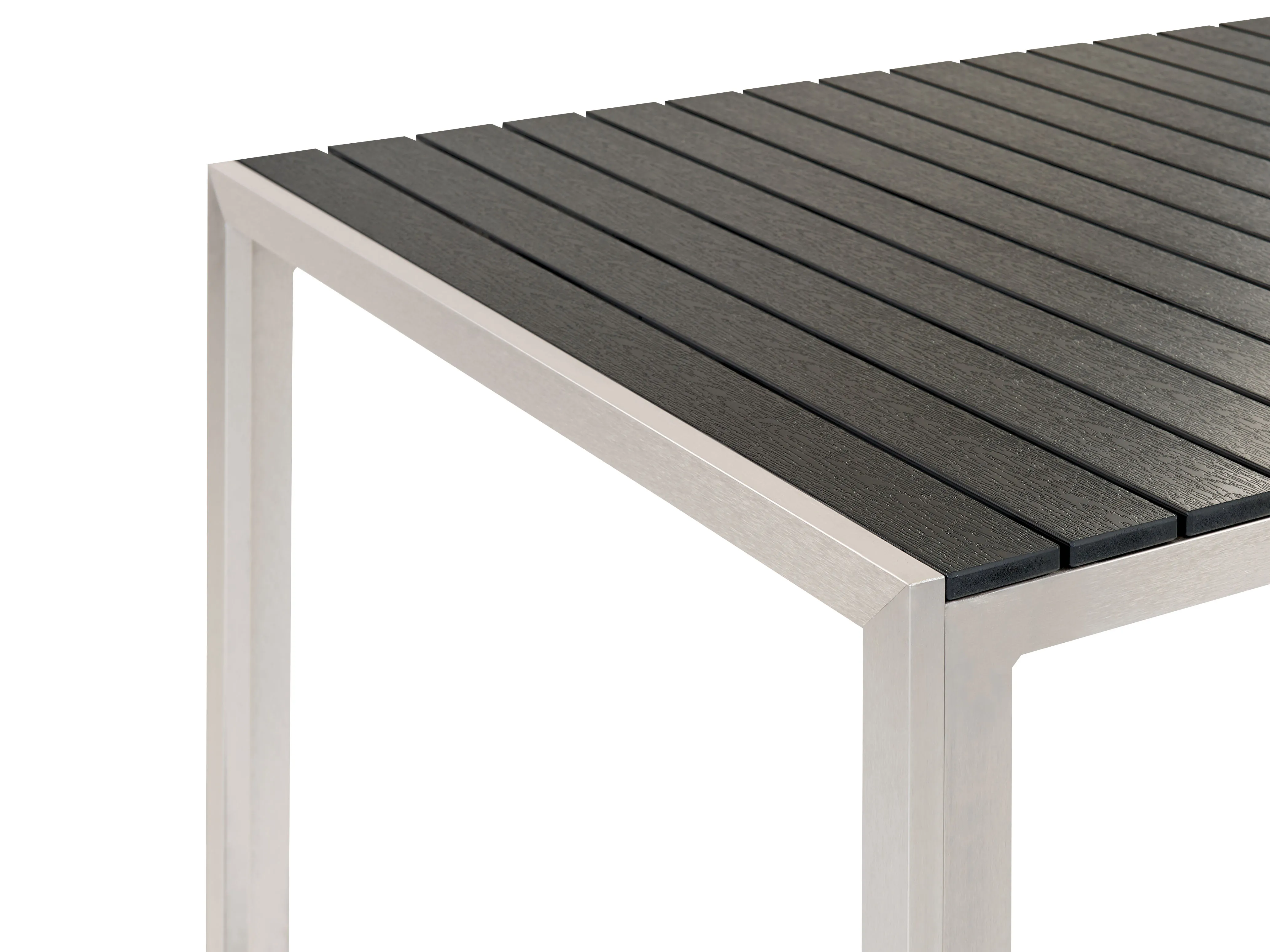 Tuinset met banken 6-zits NARDO Zwart/zilver