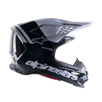Casque cross Alpinestars SUPERTECH S-M8 - RADIUM 2023 - Noir / Blanc