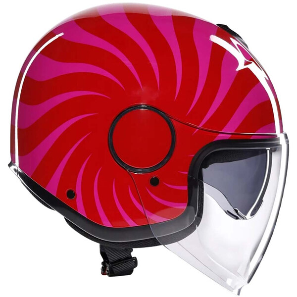 AGV - Casque Eteres Tropea Rouge / Rose