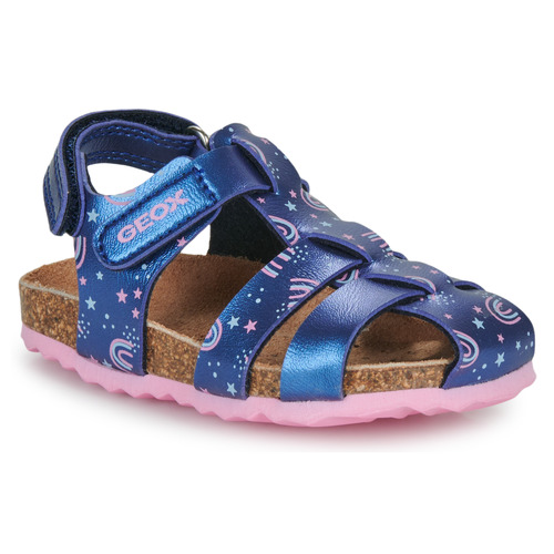 Geox - B SANDAL CHALKI GIRL - Bleu / Rose