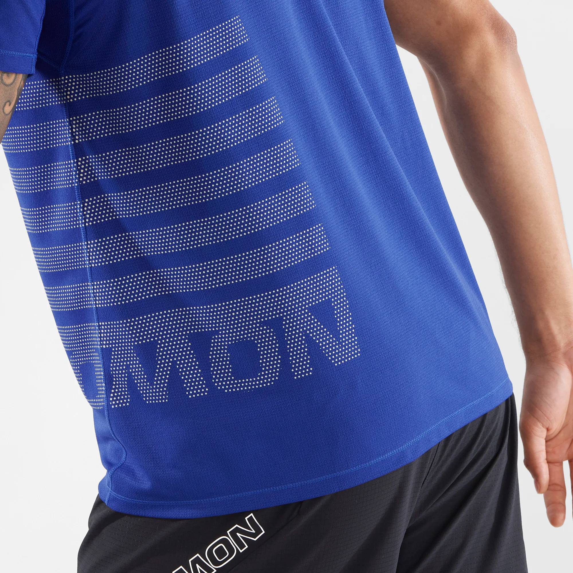Salomon Sense Aero Ss Tee Gfx M Surf The Web / Rainy Day