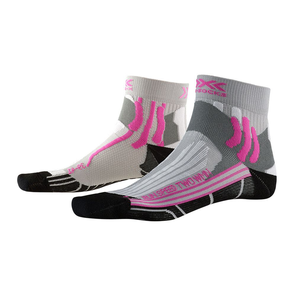 X-Socks RUN SPEED 2 - Chaussettes Femme gris/rose