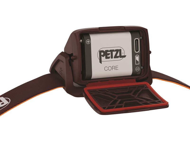 Petzl Stirnlampe Actik Core Rot, 625 lm Einfach zu bedienende kompakte Stirnlampe