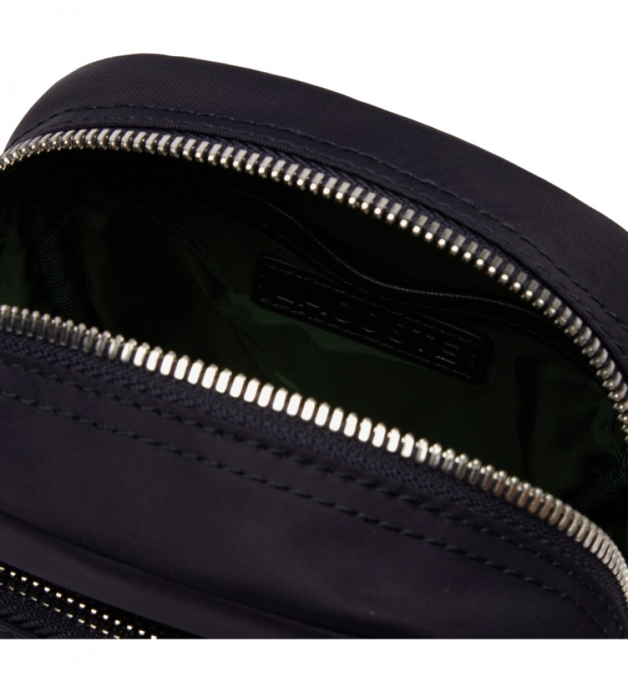 Bolsa de ombro Lacoste para câmera, roxa muito escura