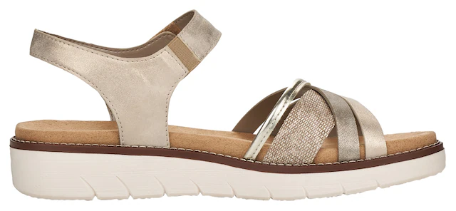 Remonte Riemchensandale  , Keilabsatz, Sommerschuh, Sandalette mit herausnehmbarer Softeinlage