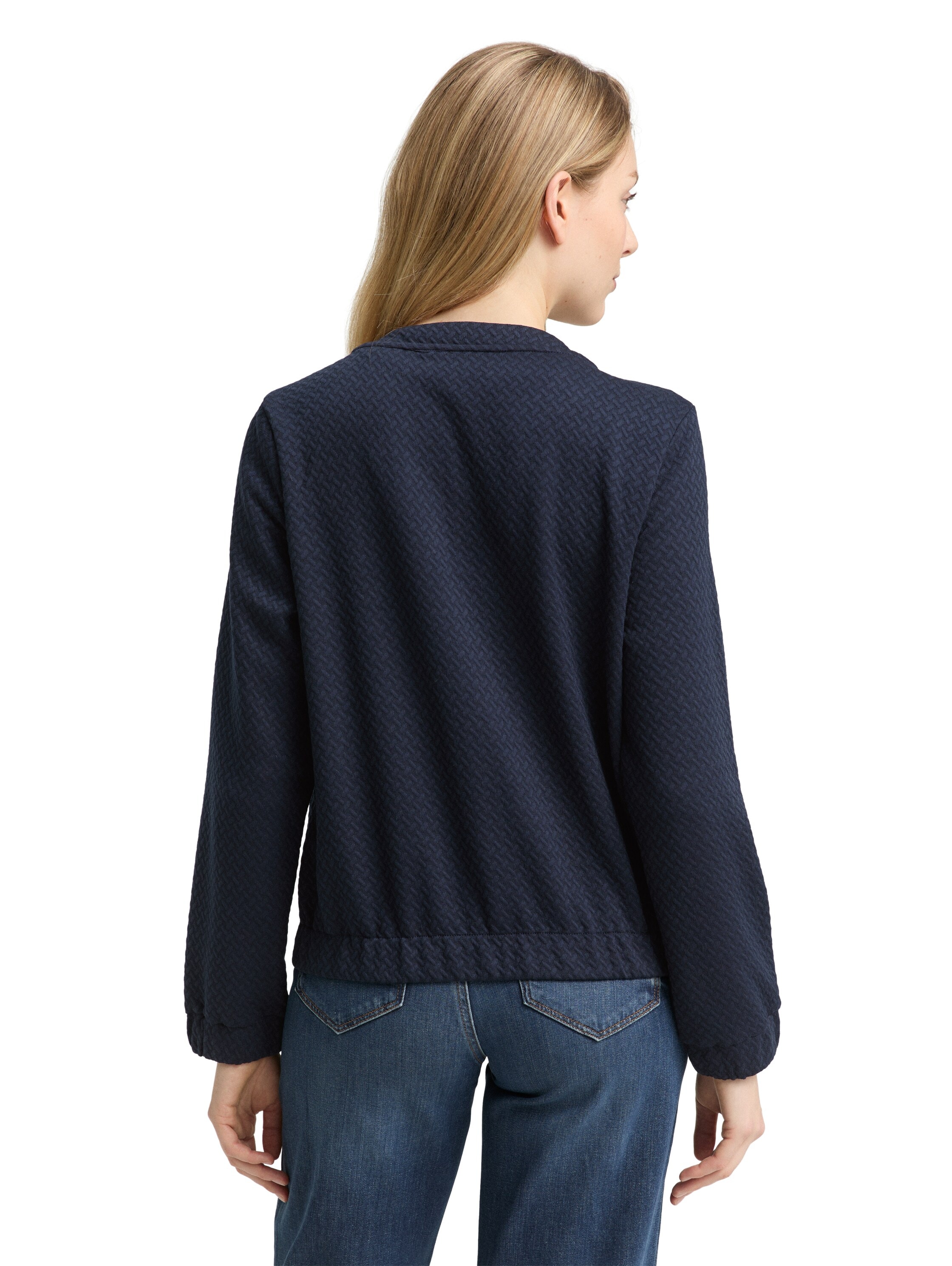 TOM TAILOR Sweatjacke , mit Struktur