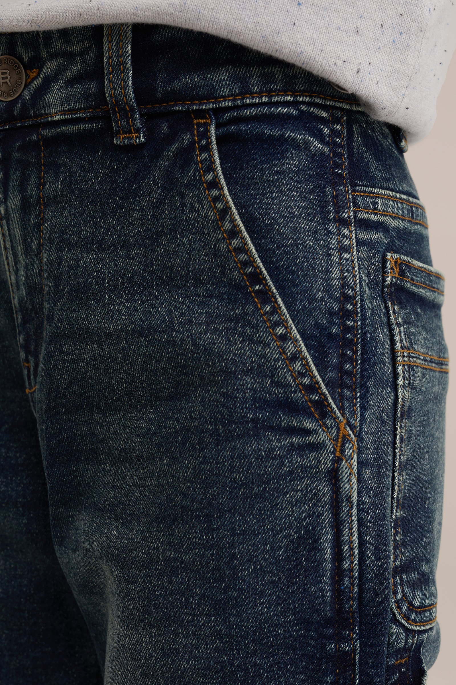 Jongens regular fit jeans met stretch Blue Ridge Donkerblauw