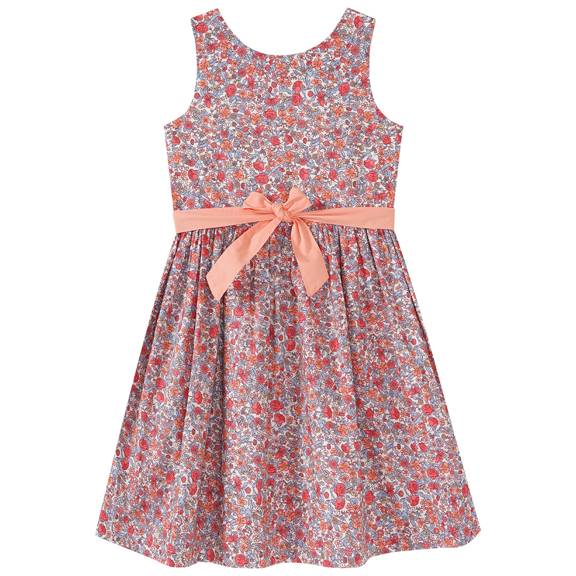 Topolino Festliches Mädchen Kleid und Haarreif pink / hellblau / apricot