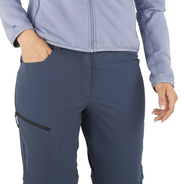 Pantalon randonnée SALOMON WAYFARER ZIP OFF PANTS W BLUE NIGHTS