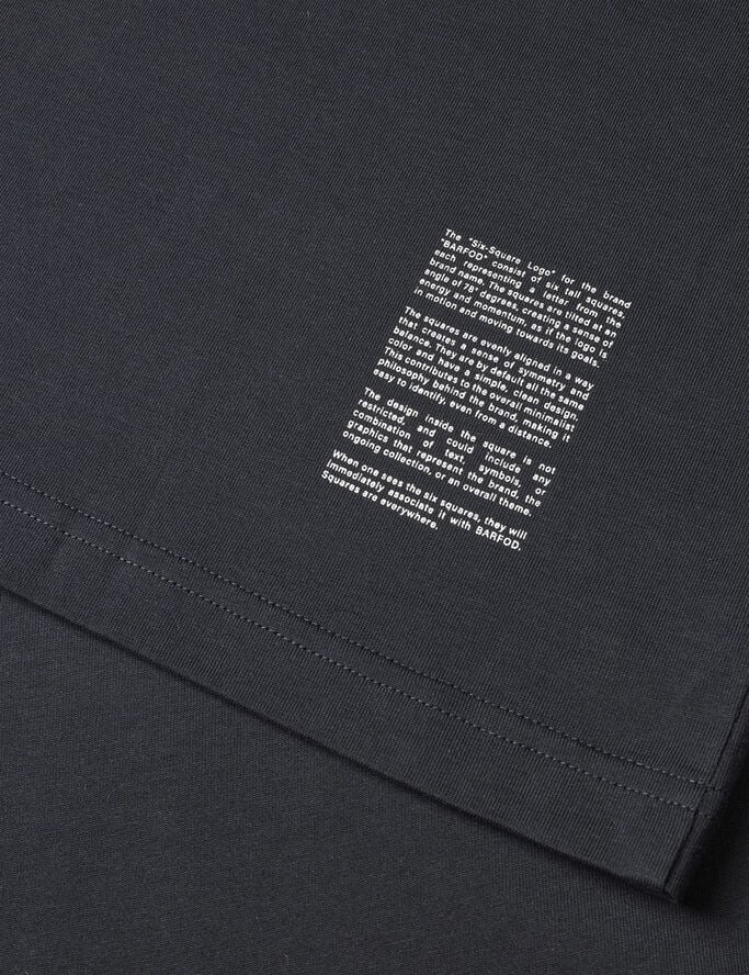 Barfod Squares short sleeve t-shirt Organic Black