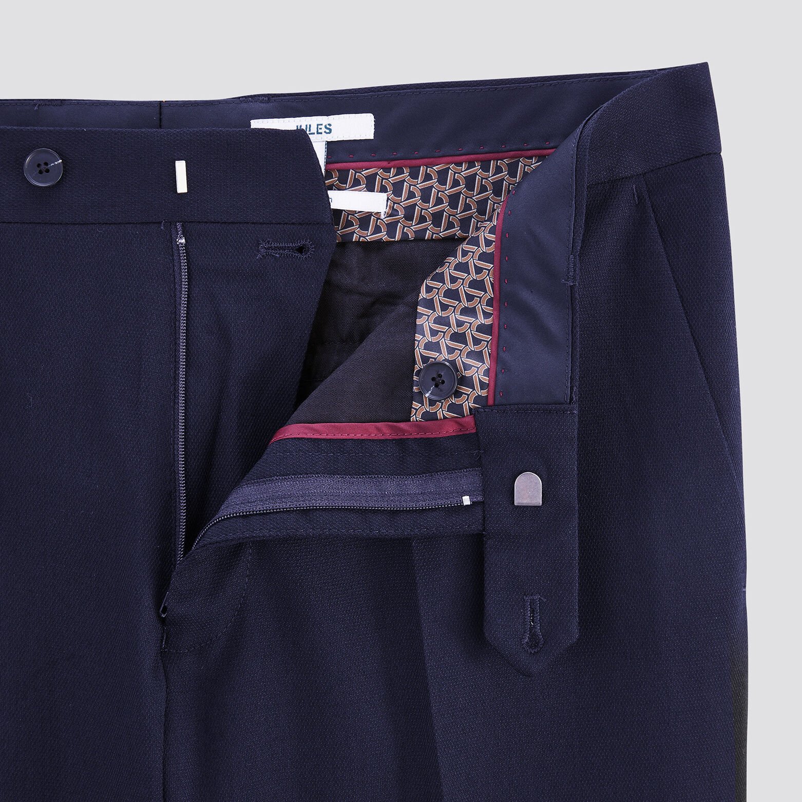 Pantalon de costume coupe slim Bleu Marine