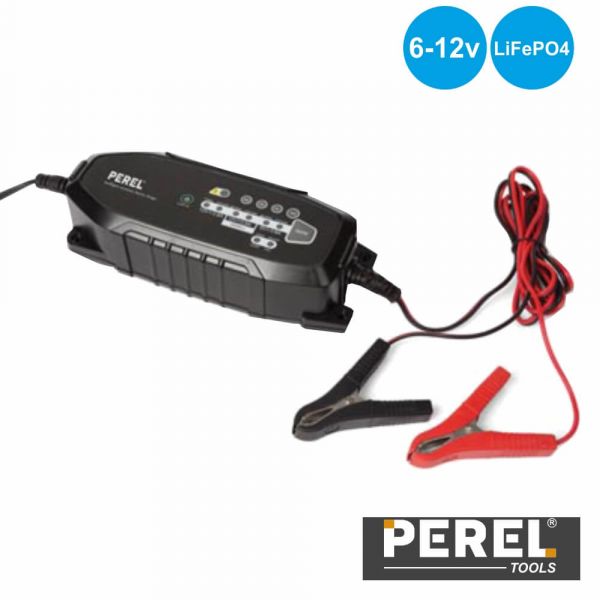 Perel Carregador Baterias Chumbo 6/12v E Lifepo4 Ip65 - AC38