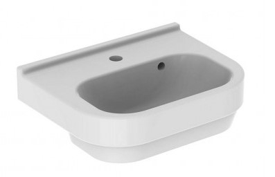 Geberit 300 Basic wastafel met kraangat en overloop 50x38cm wit