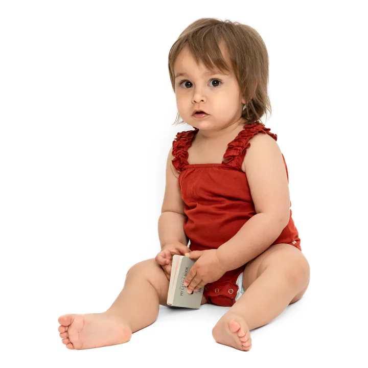 Minimalisma Barboteuse en Soie Happy | Rouge