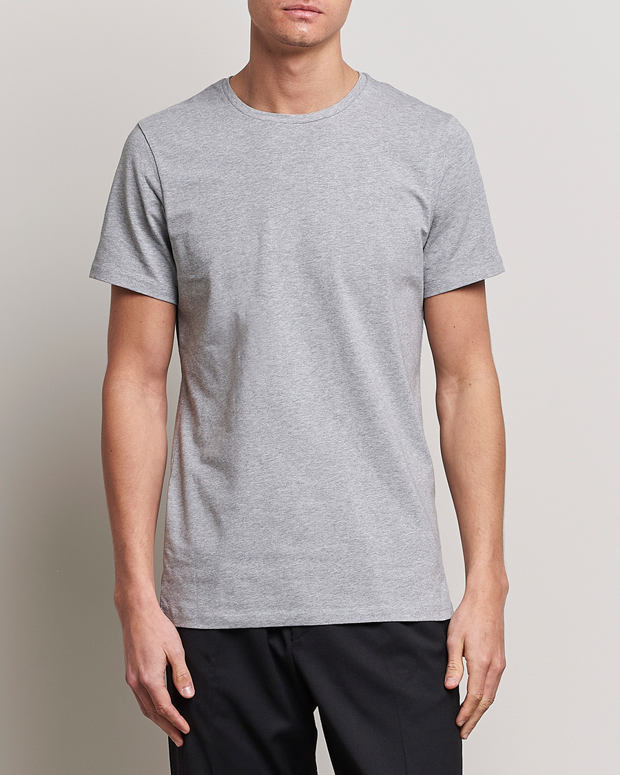 Bread & Boxers 2-Pack Crew Neck Tee Grey Melange