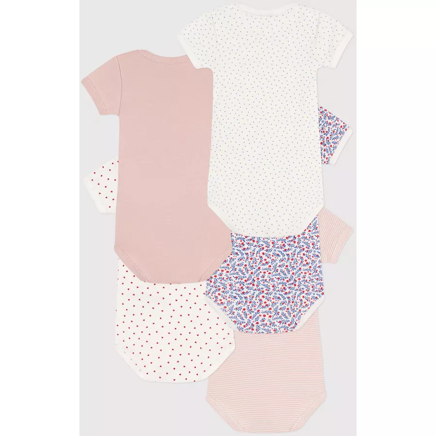 Petit Bateau Kurzarmbody 5er Pack Blumen