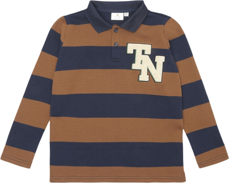 The New TNLugby L_S Pique Tee Navy blazer