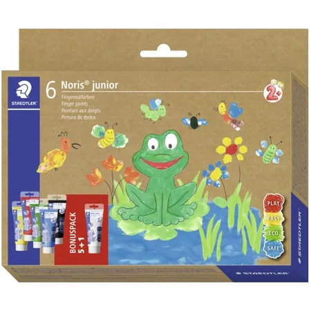 STAEDTLER® Noris® junior 8816 Fingermalfarbe , 6 x 100 ml