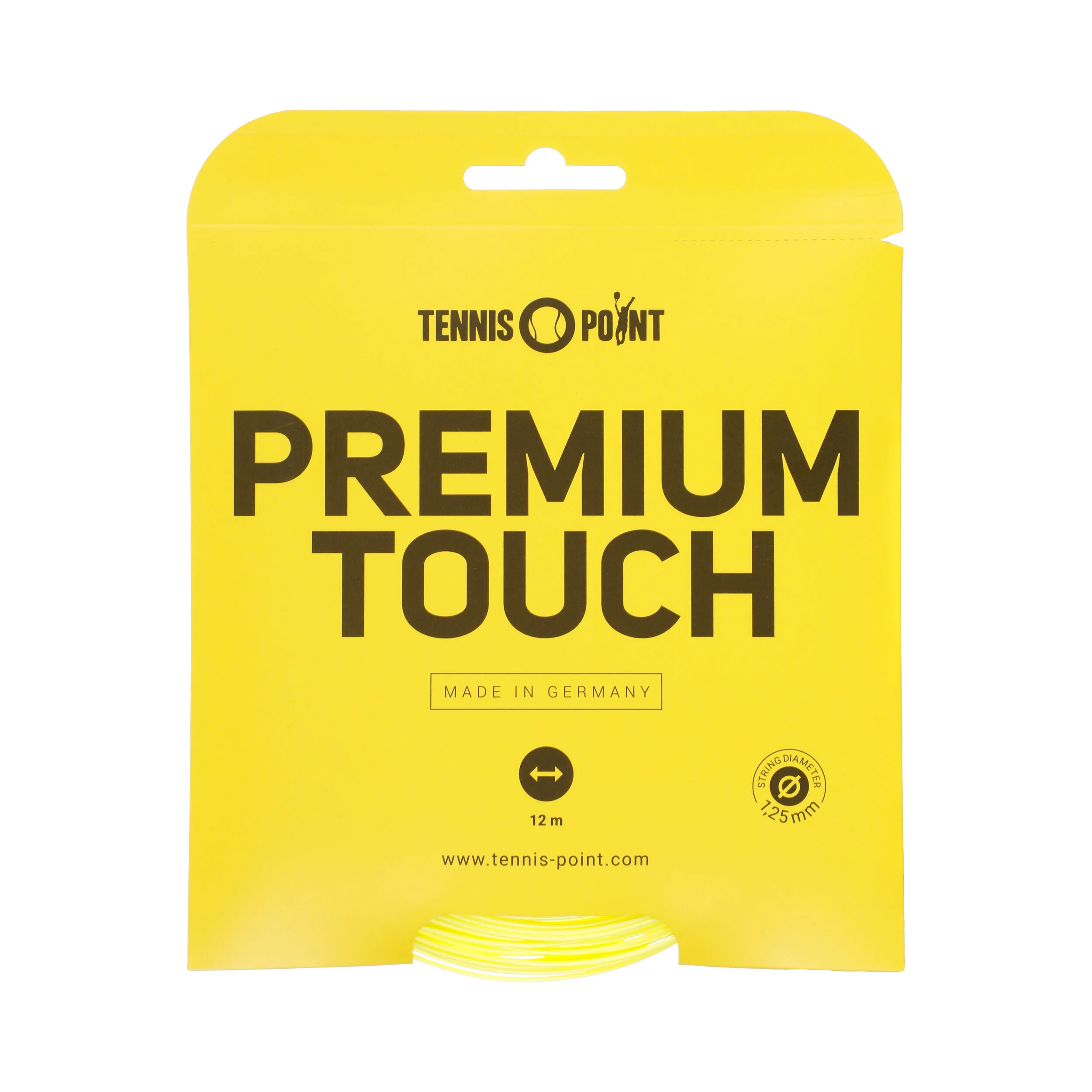 Tennis-Point Premium Touch Cordage En Garniture 12m - Jaunes Fluo