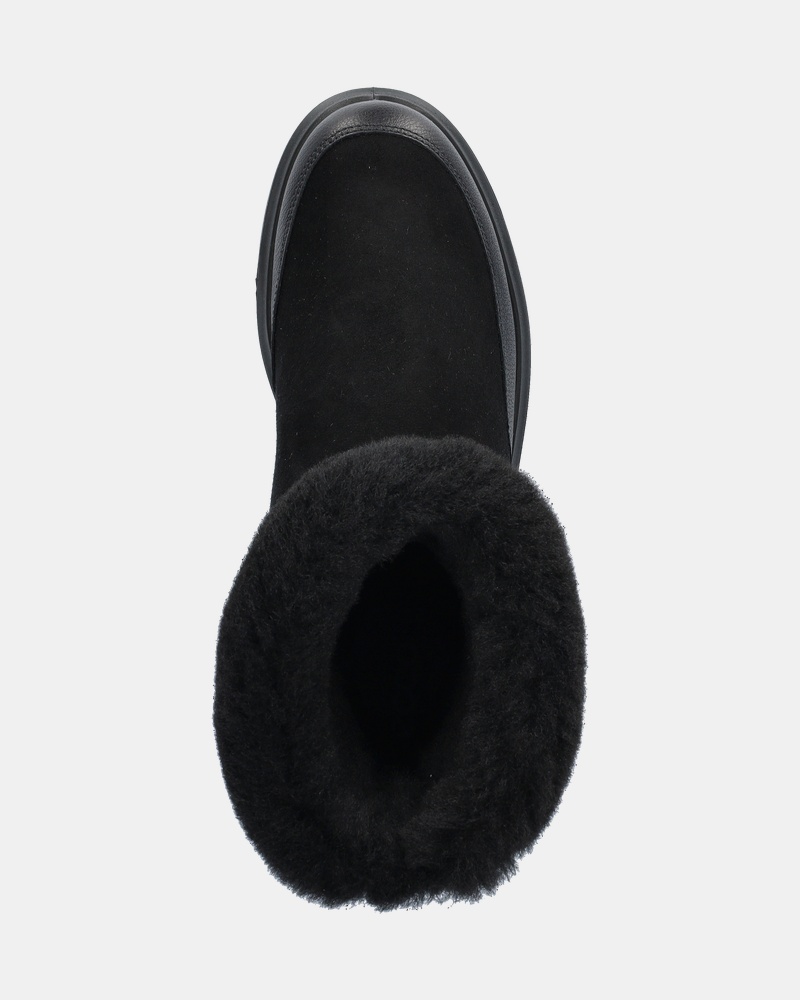 Ecco Nouvelle Gevoerde boots  - zwart