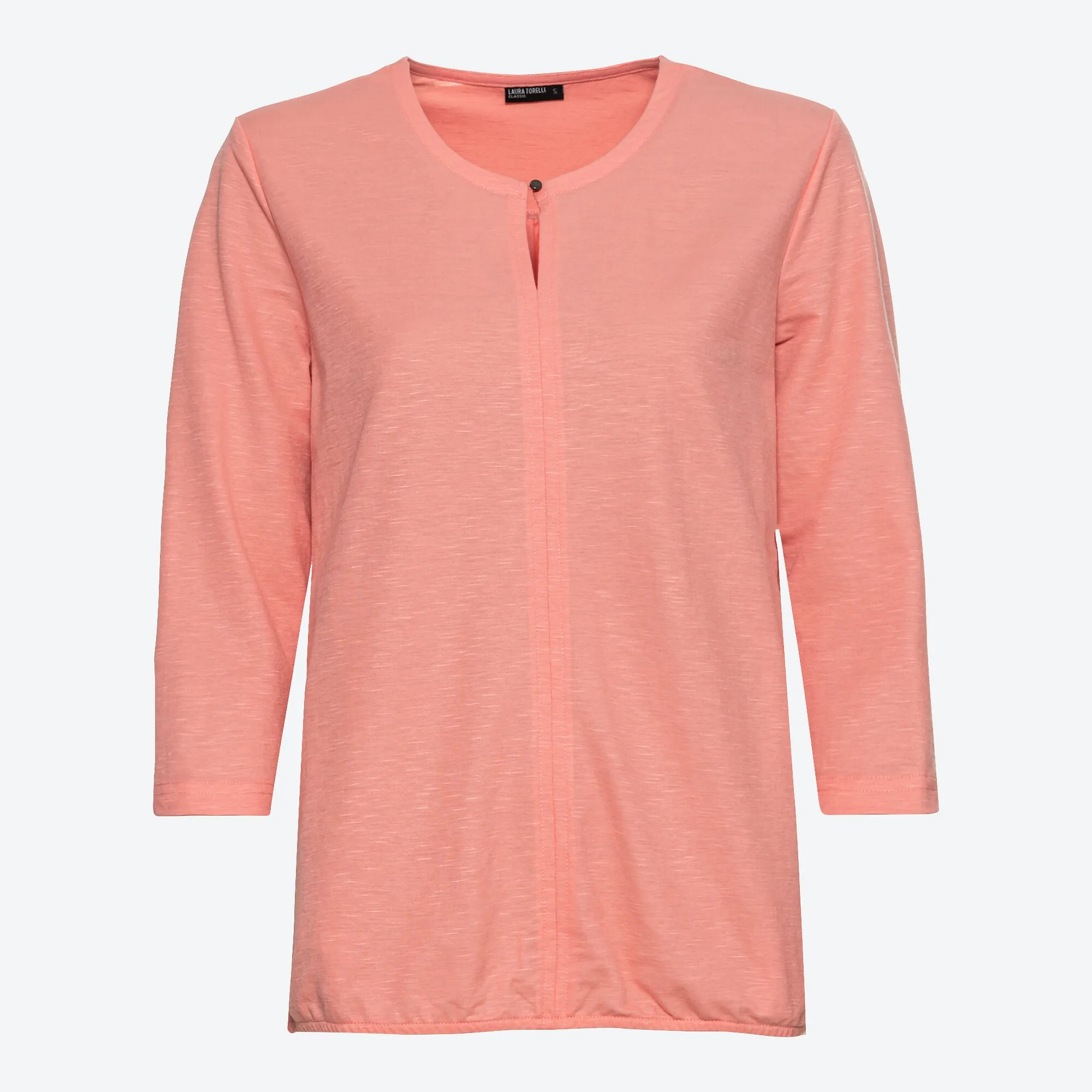 Damen-Shirt mit elastischem Saum