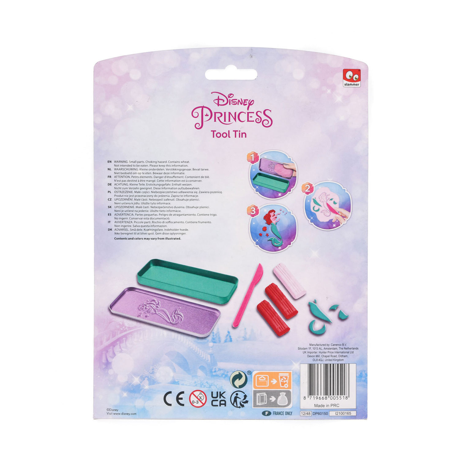 Disney Prinses OkiDoki Klei Bewaarblik 3D met Accessoires