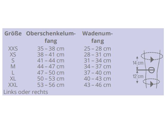 THUASNE Genu PFS Promaster atmungsaktive Knieorthese mit Gelenkschienen und Patella-Zugsystem